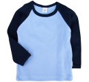 detské tričko dlhý rukáv - modro modré