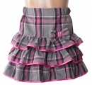 Dievčenská karovaná sukňa - flanel
